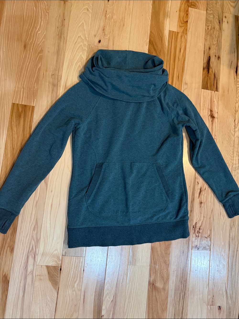 L.L. Bean Teal Cowl Neck Pullover Sweater
